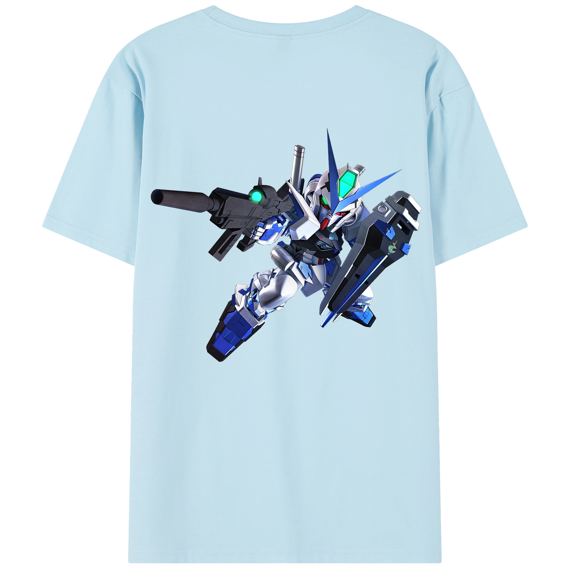 （画像用） 機動戦士ガンダム Mobile Suit Gundam 綿100％半袖Tシャツ（背面プリント）